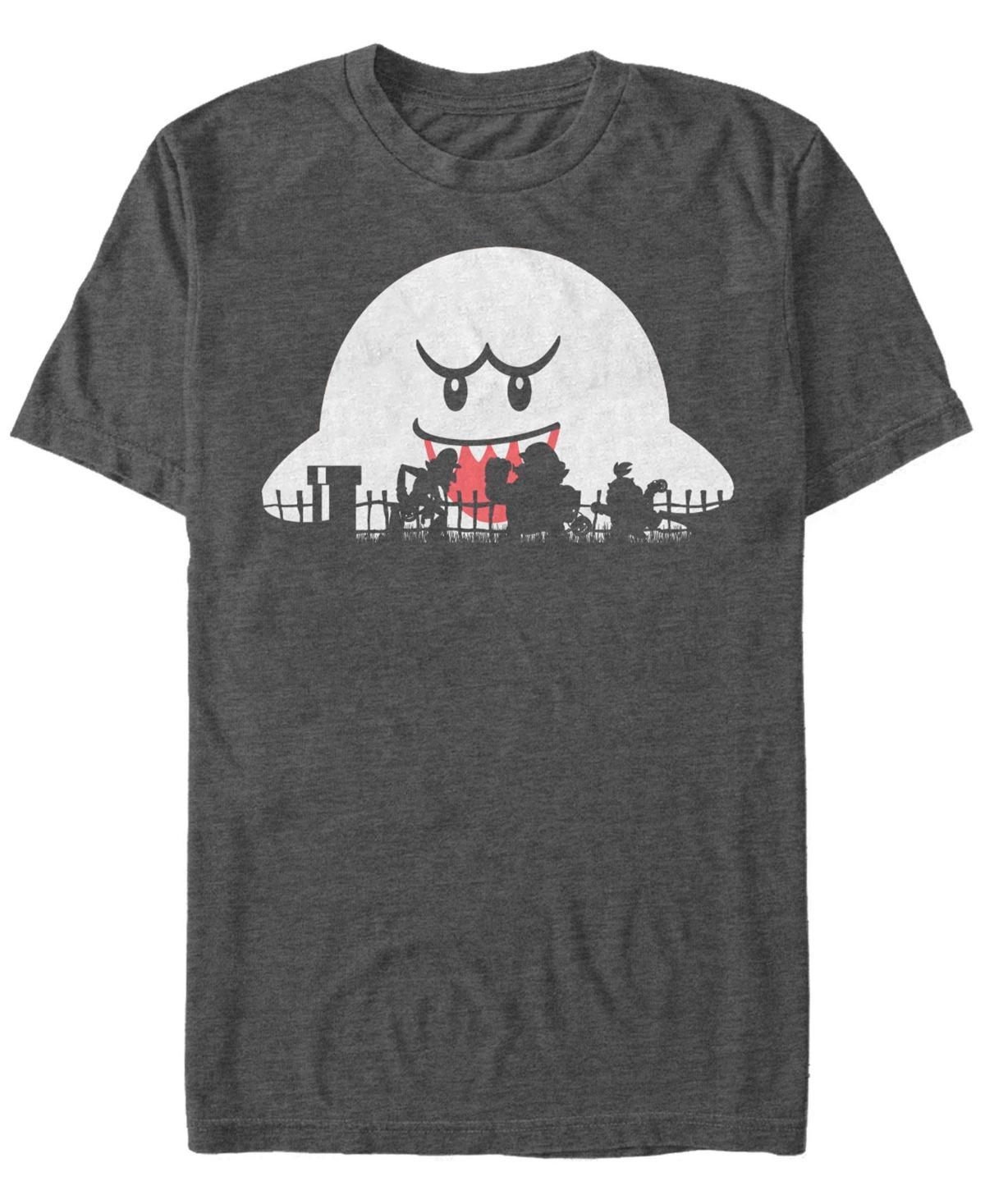 Fifth Sun Mens Nintendo Mario Halloween Silhouettes Short Sleeves T-shirt Product Image