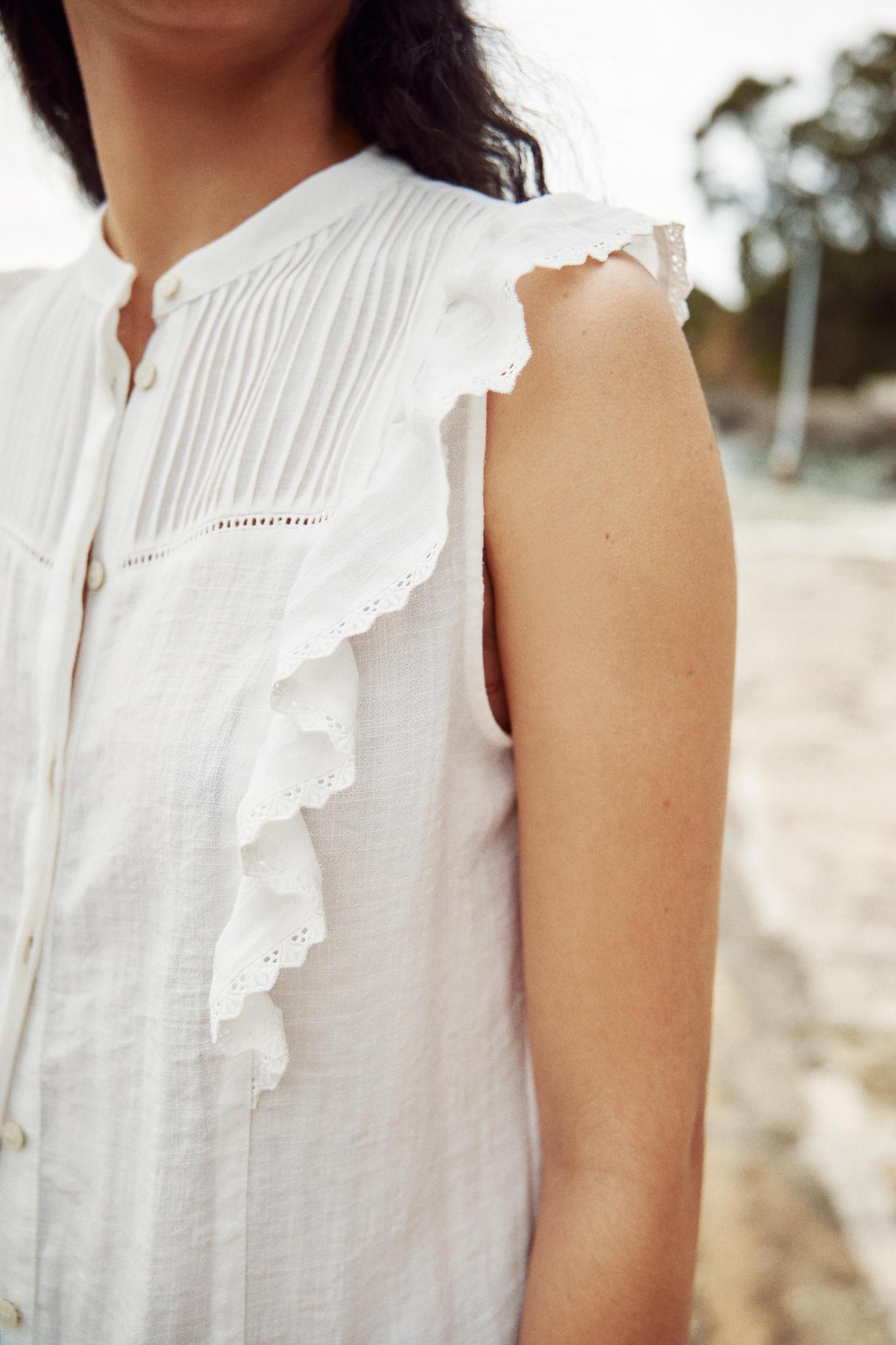 RUFFLED ROMANTIC BLOUSE Product Image