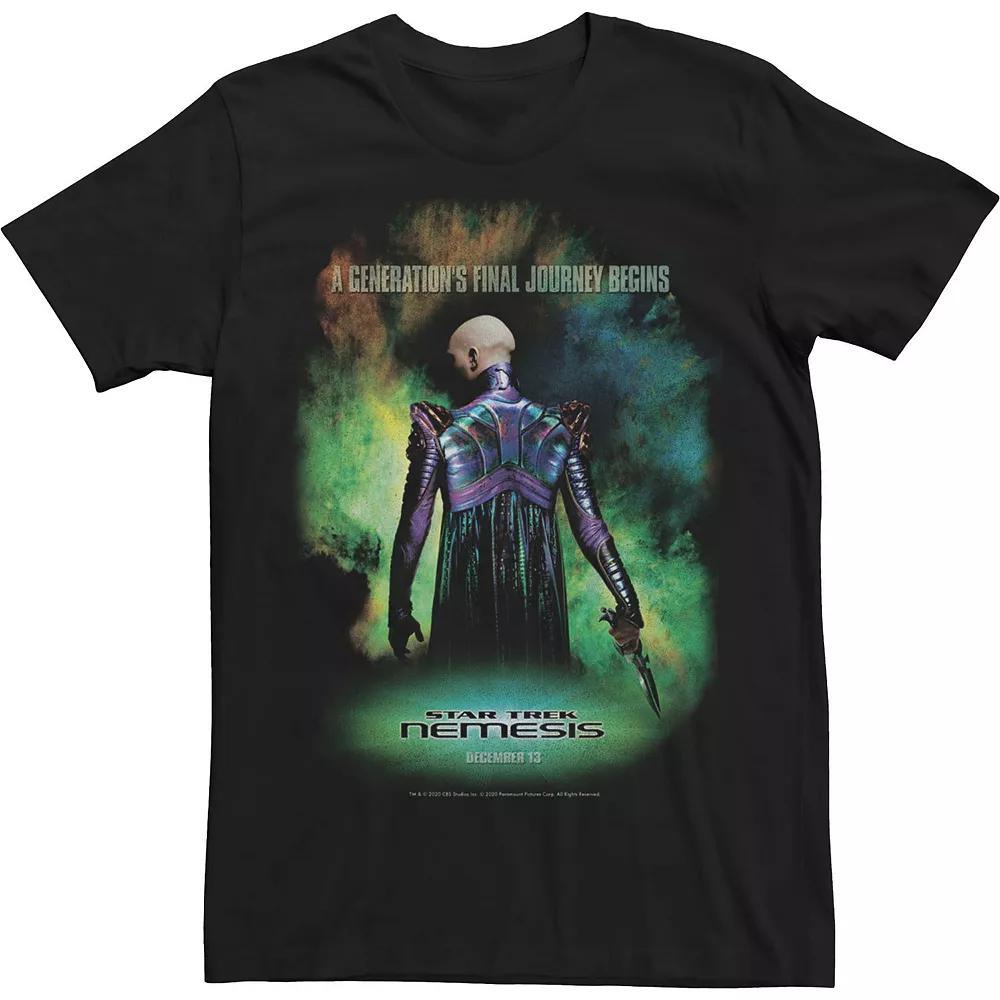 Men's Star Trek Final Nemesis Poster Tee, Size: 3XL, Black Product Image