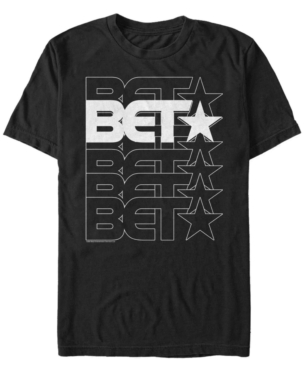 Mens BET & White Logo Stack Tee Product Image