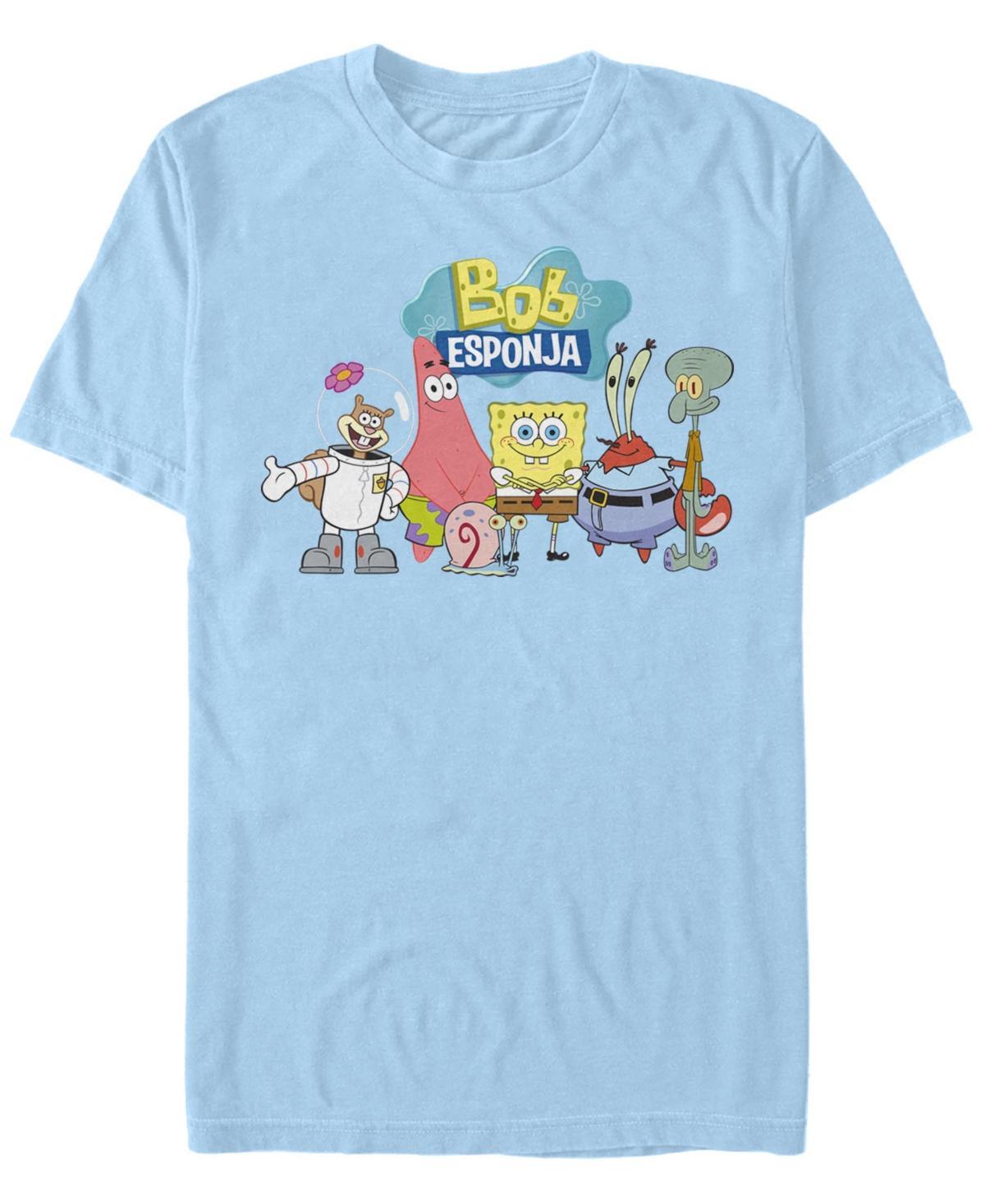 Men's Nickelodeon SpongeBob SquarePants Bob Esponja Happy Group Shot Graphic Tee, Size: 3XL, Black Product Image