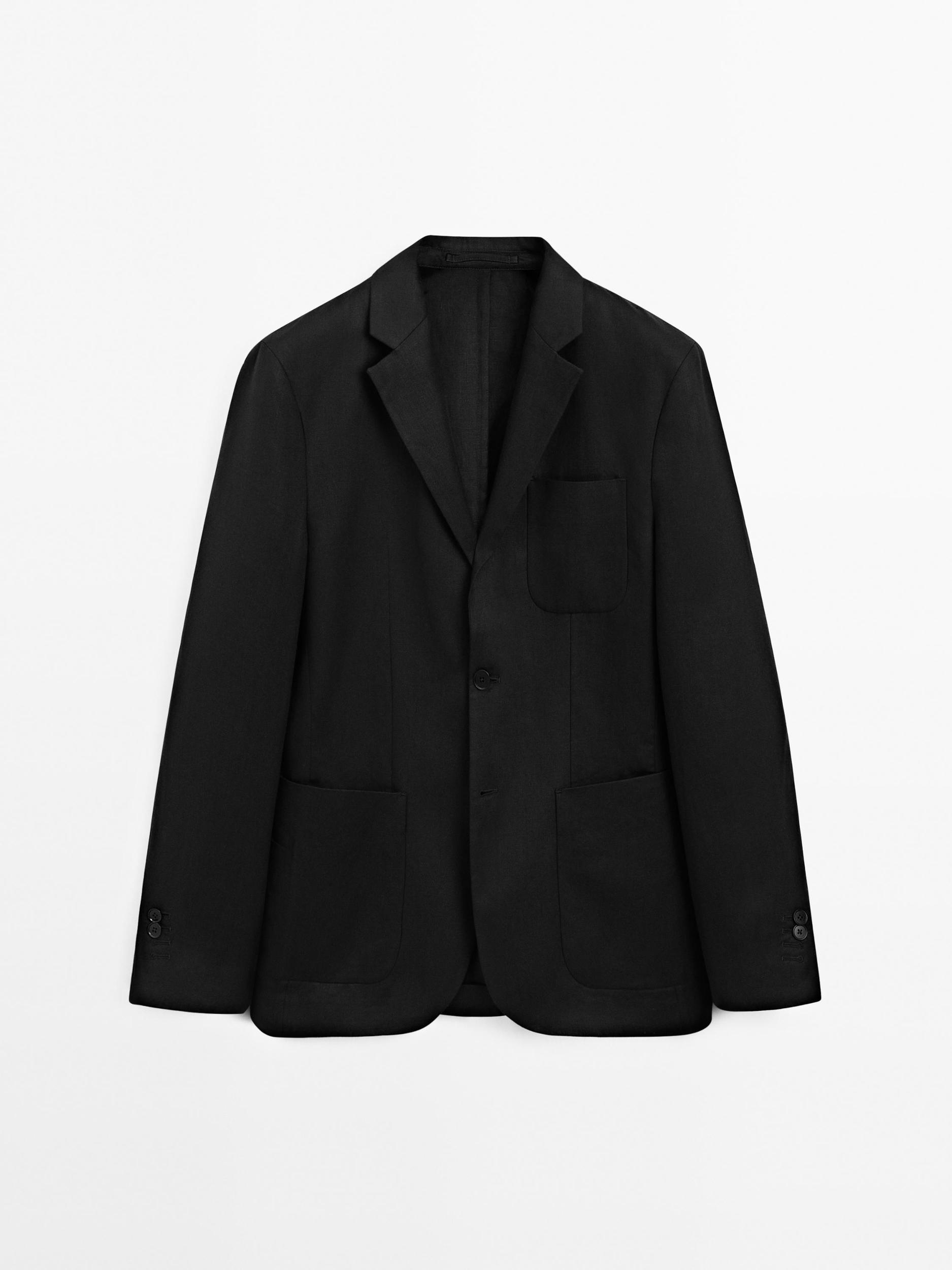 100% linen suit blazer Product Image