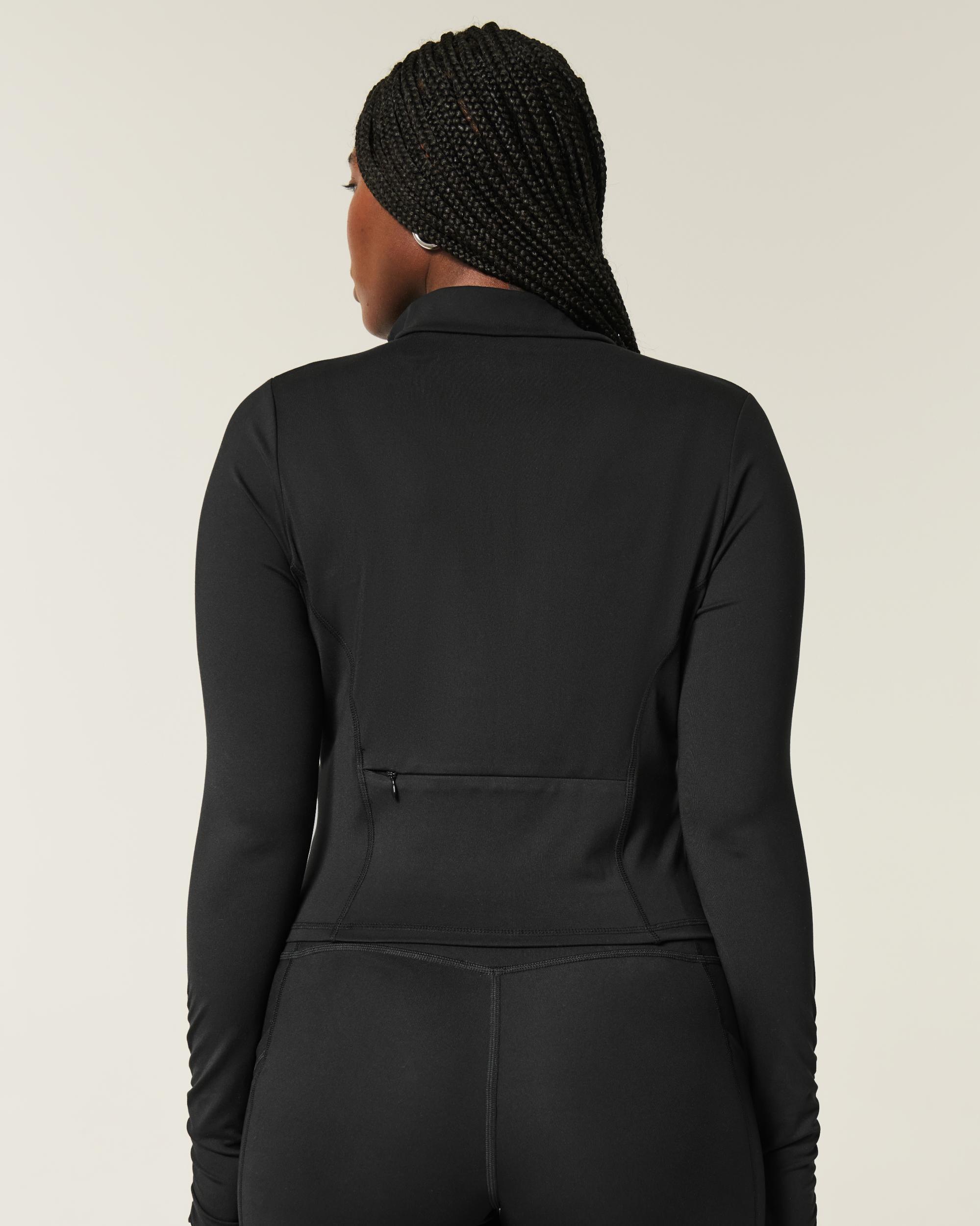 Gilly Hicks Active Recharge Bow Double Zip Jacket Product Image