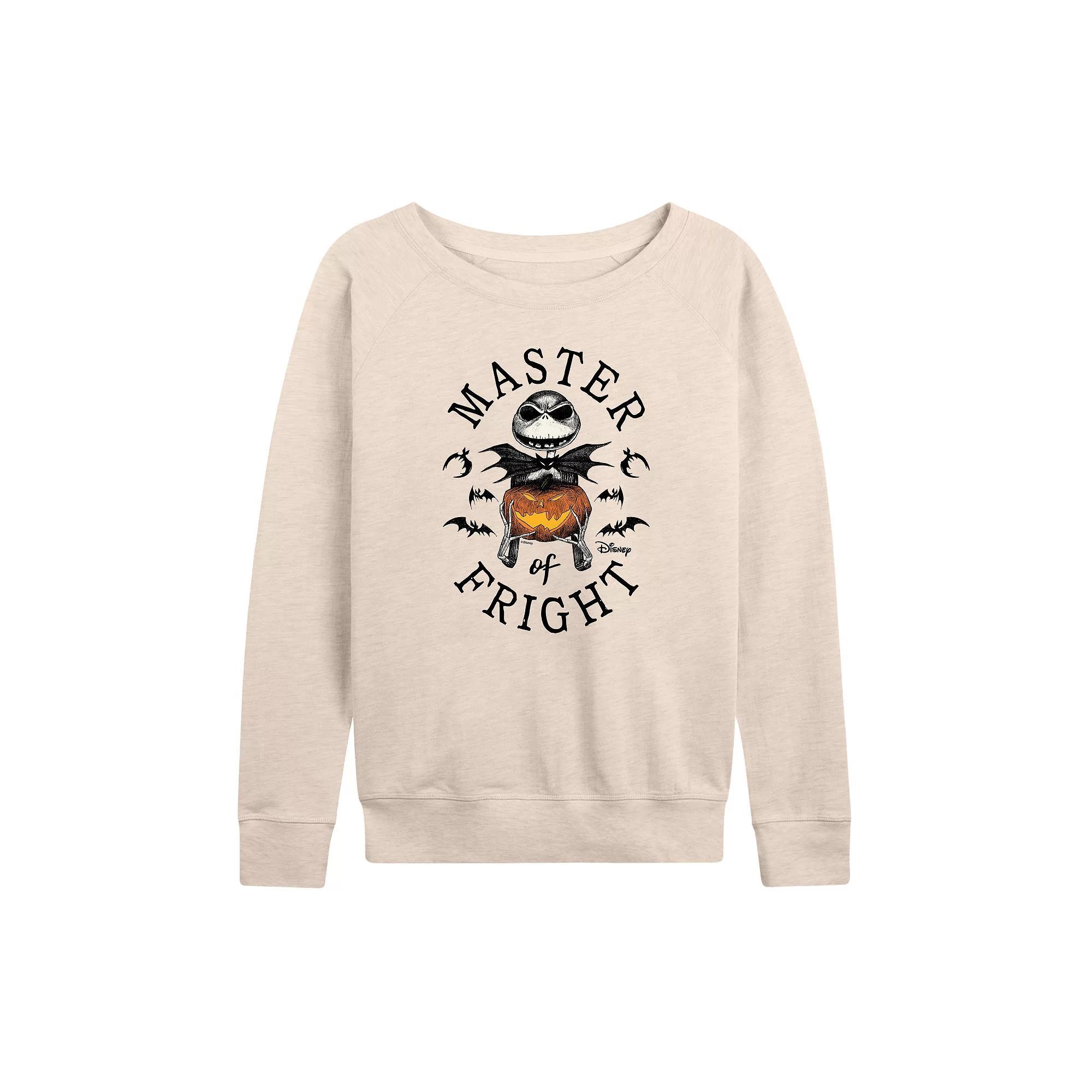 Disney's Nightmare Before Christmas Jack Women's Master of Fright French Terry Long Sleeve Tee,  Product Image