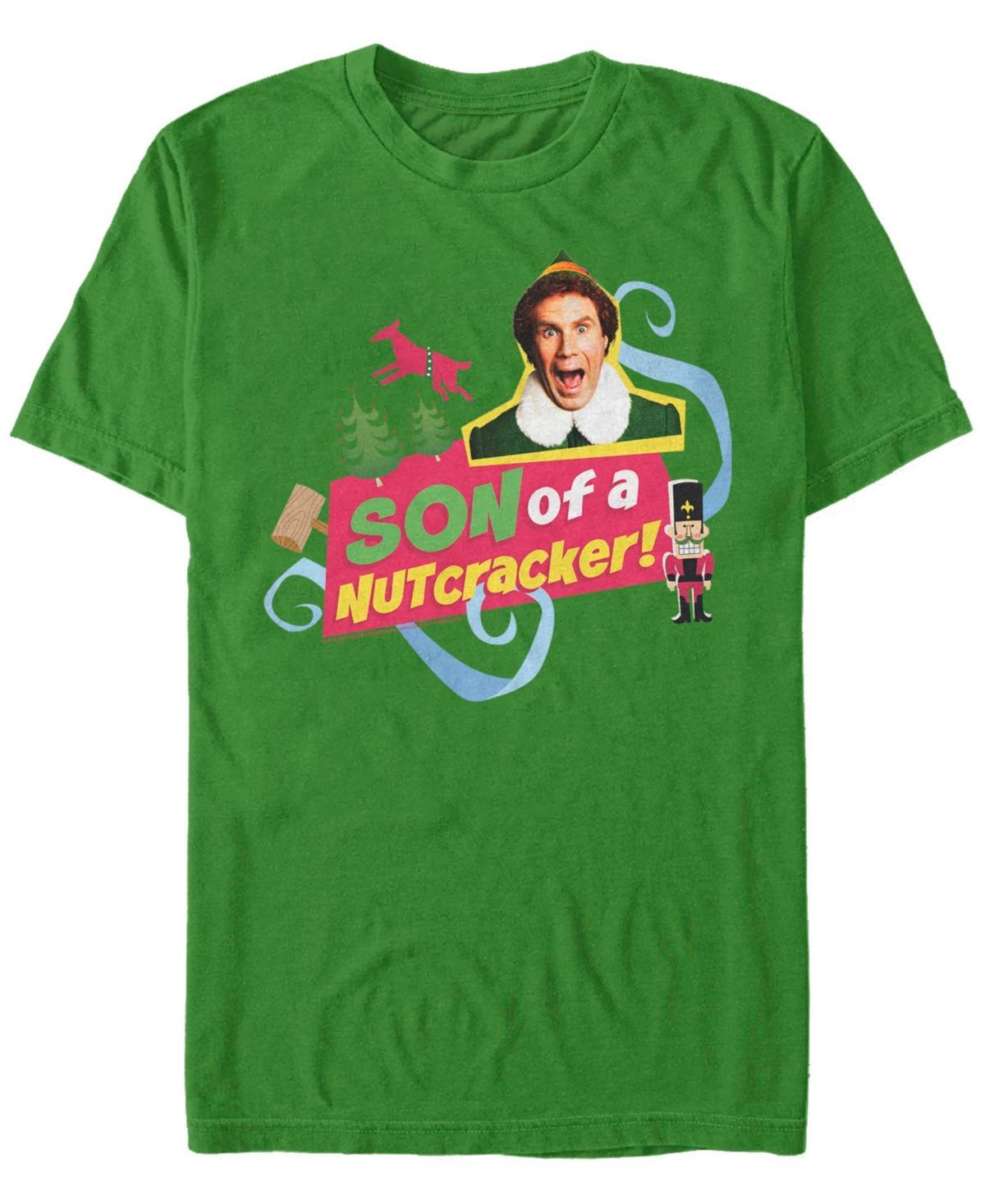 Men's Elf Buddy Son Of A Nutcracker Text Banner Tee, Size: 3XL, Kelly Product Image