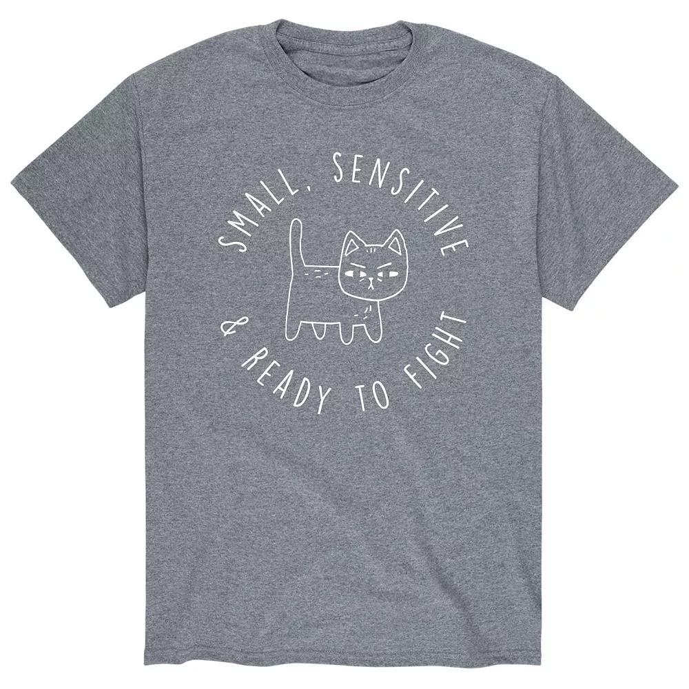 Men's Small Sensative And Ready Tee, Size: Medium, Gray Product Image