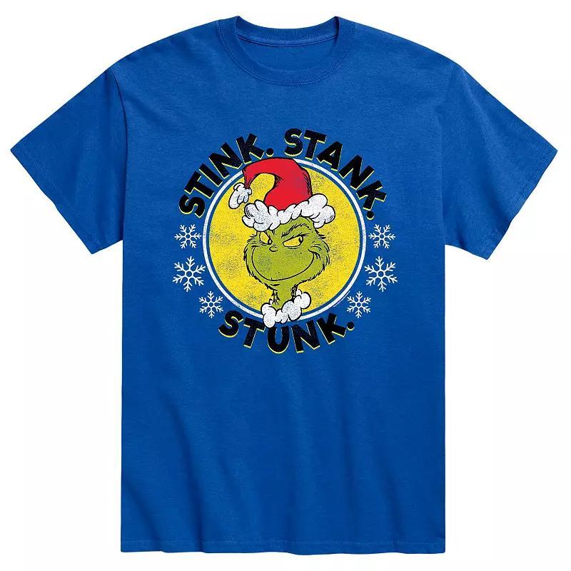 Men's Dr. Seuss The Grinch Stink Tee, Size: XXL, Royal Blue Product Image