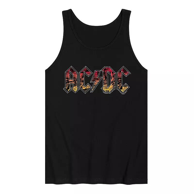 Men's ACDC Logo Tank Top, Size: XL, Black Product Image