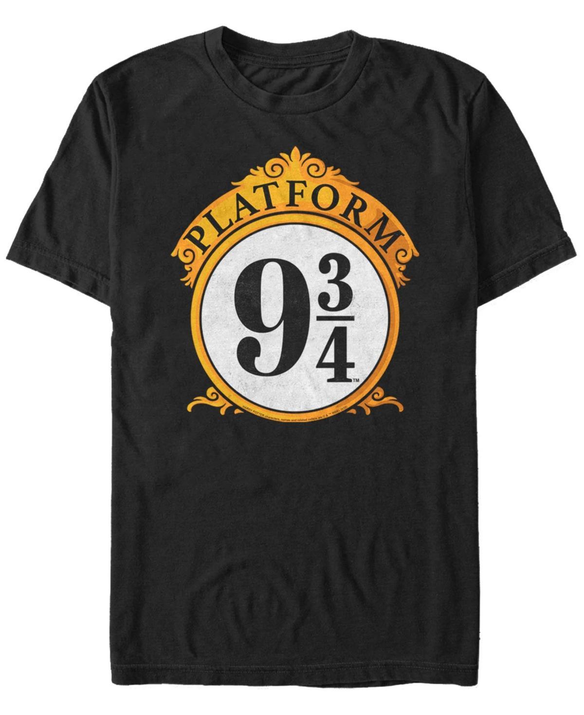 Men's Harry Potter Platform 9 &3/4 Sign Tee, Size: XXL, Black Product Image