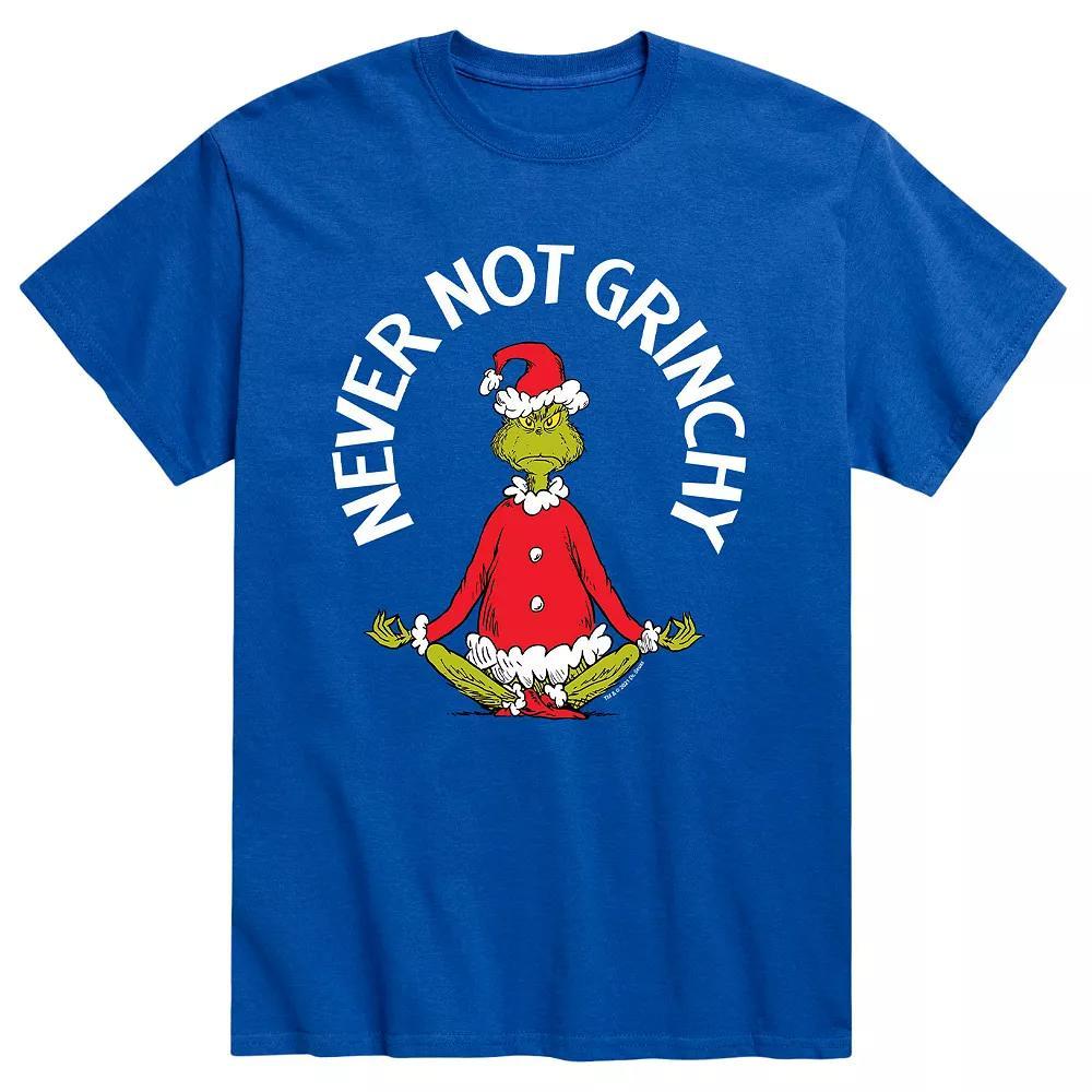 Men's Dr. Seuss The Grinch "Never Not Grinchy" Tee, Size: XL, Blue Product Image