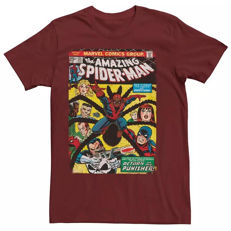 Men's Marvel Spider-Man Return Of The Punisher Comic Tee,  Product Image