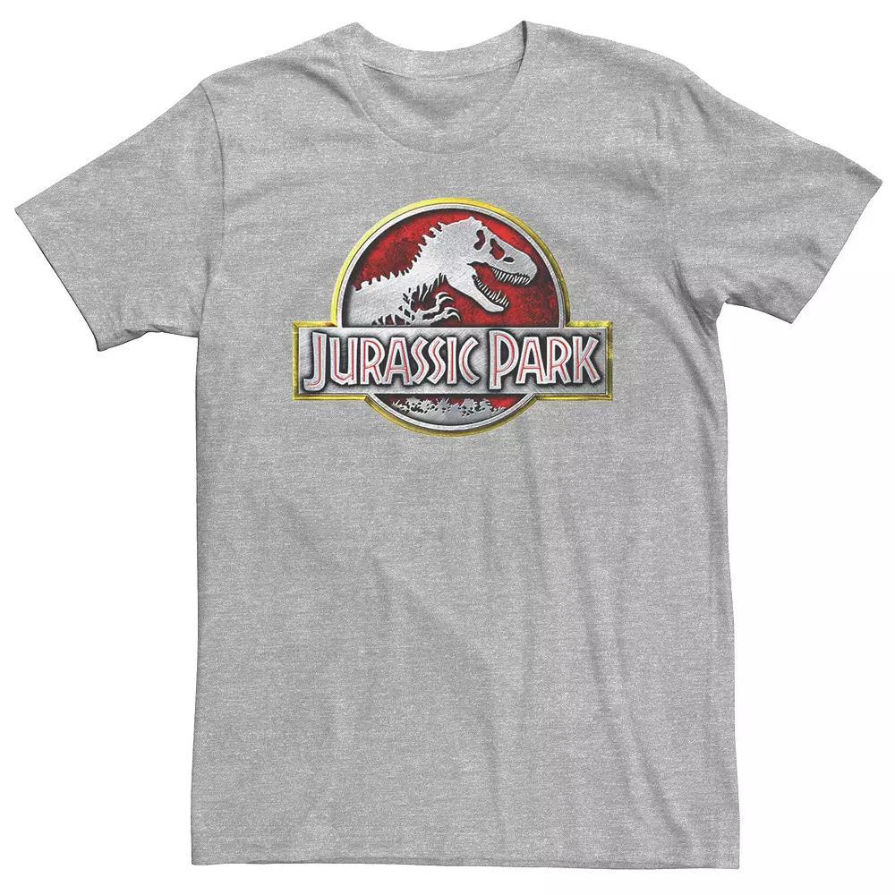 Big & Tall Jurassic Park Chrome Logo Tee, Men's,  Product Image