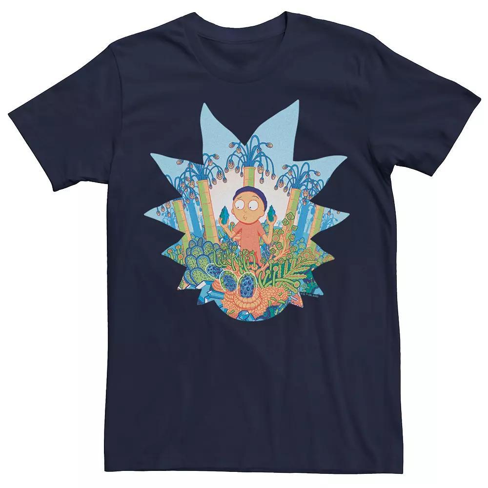 Men's Rick And Morty Plants Garden Tee, Size: Large, Blue Product Image