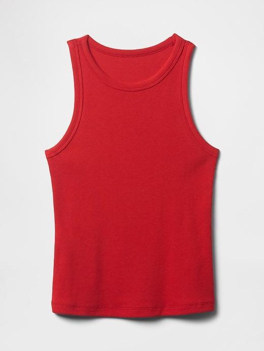 Modern Rib Halter Tank Top Product Image