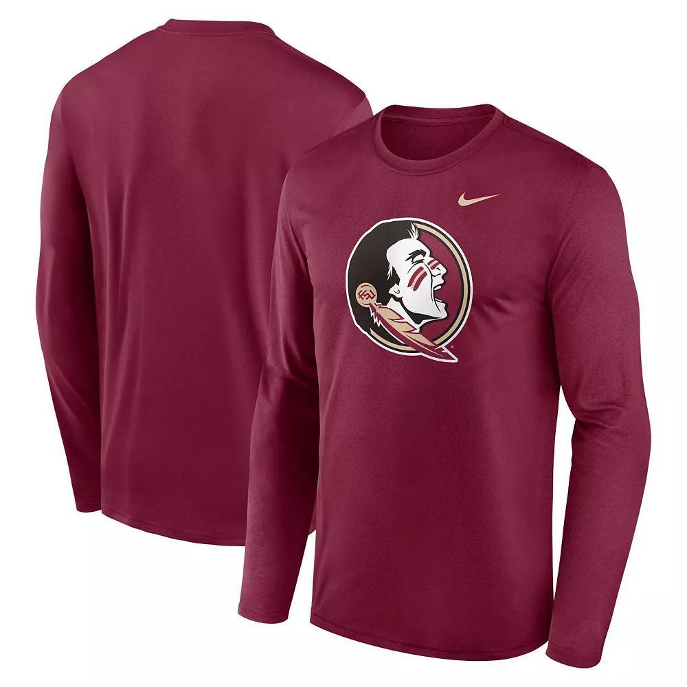 Men's Nike Garnet Florida State Seminoles Primetime Primary Legend Long Sleeve T-Shirt,  Product Image