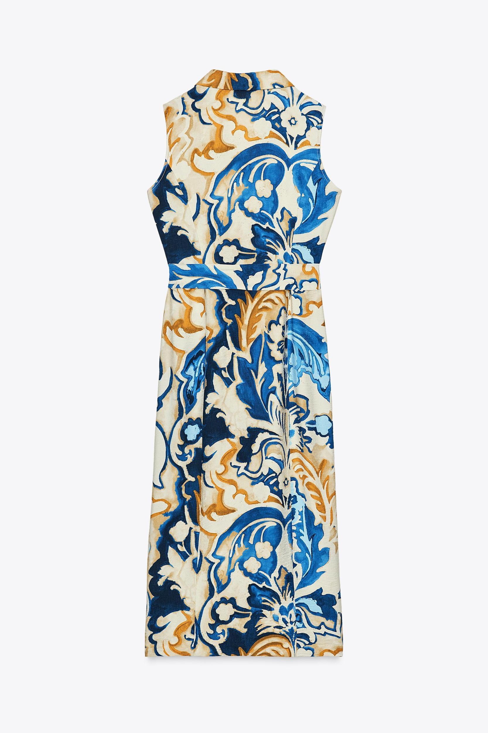 PRINTED MIDI DRESS Product Image
