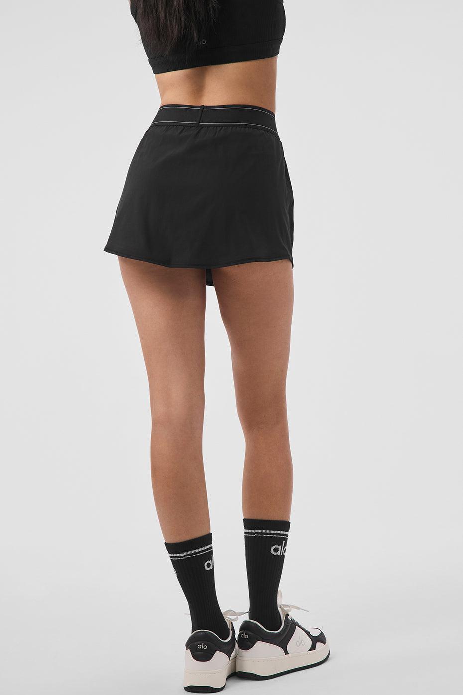 Match Point Tennis Skirt - Black Product Image