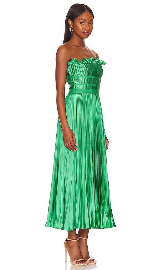 AMUR Giada Pleated Dress Size 0. Product Image