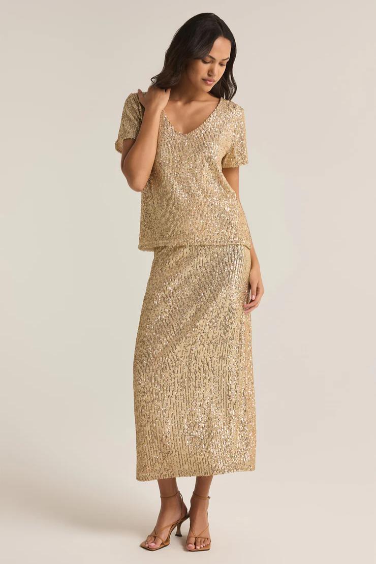 Saturn Sequin Midi Skirt Product Image