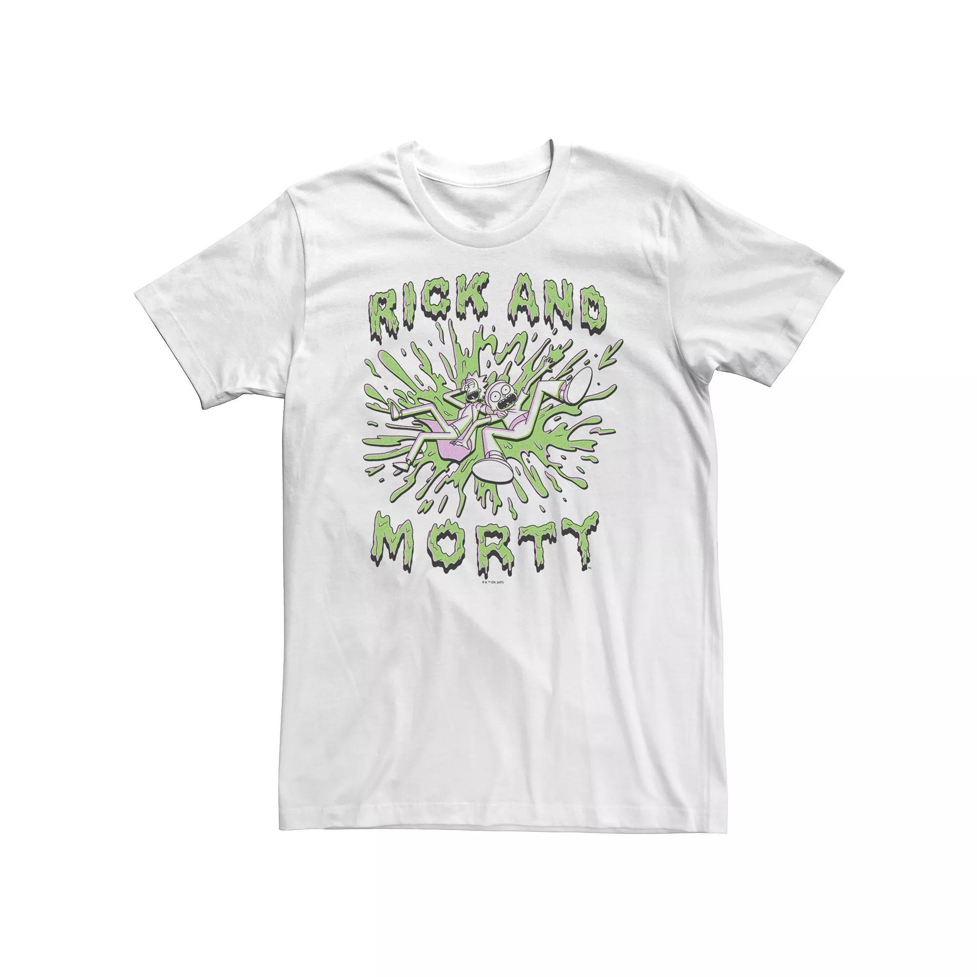 Big & Tall Rick & Morty Slime Splatter Tee, Men's,  Product Image