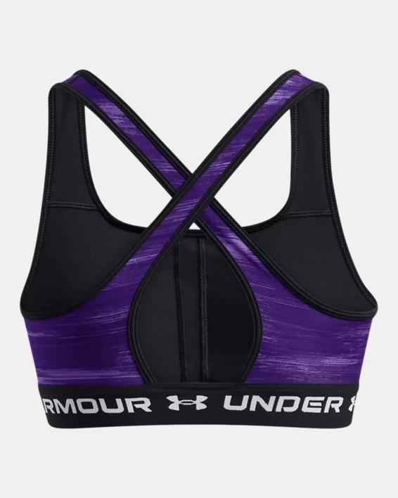 Women's Armour® Mid Crossback Printed Sports Bra Product Image