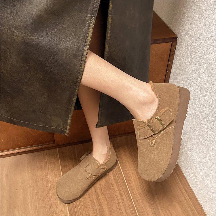 Buckled Fleece Lined Slip Ons Product Image