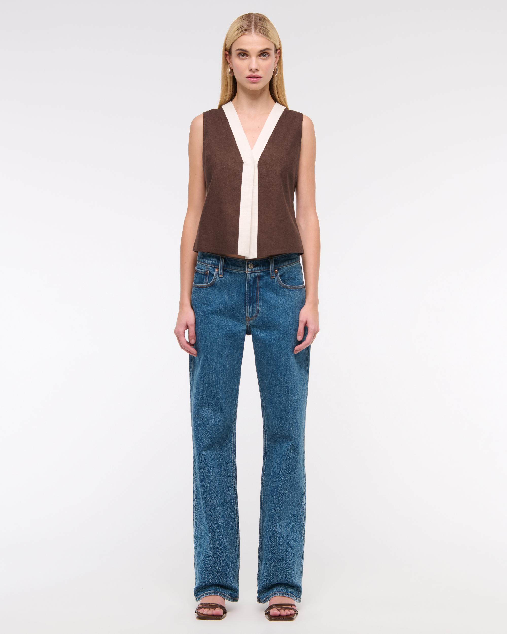 Linen-Blend Vest Product Image