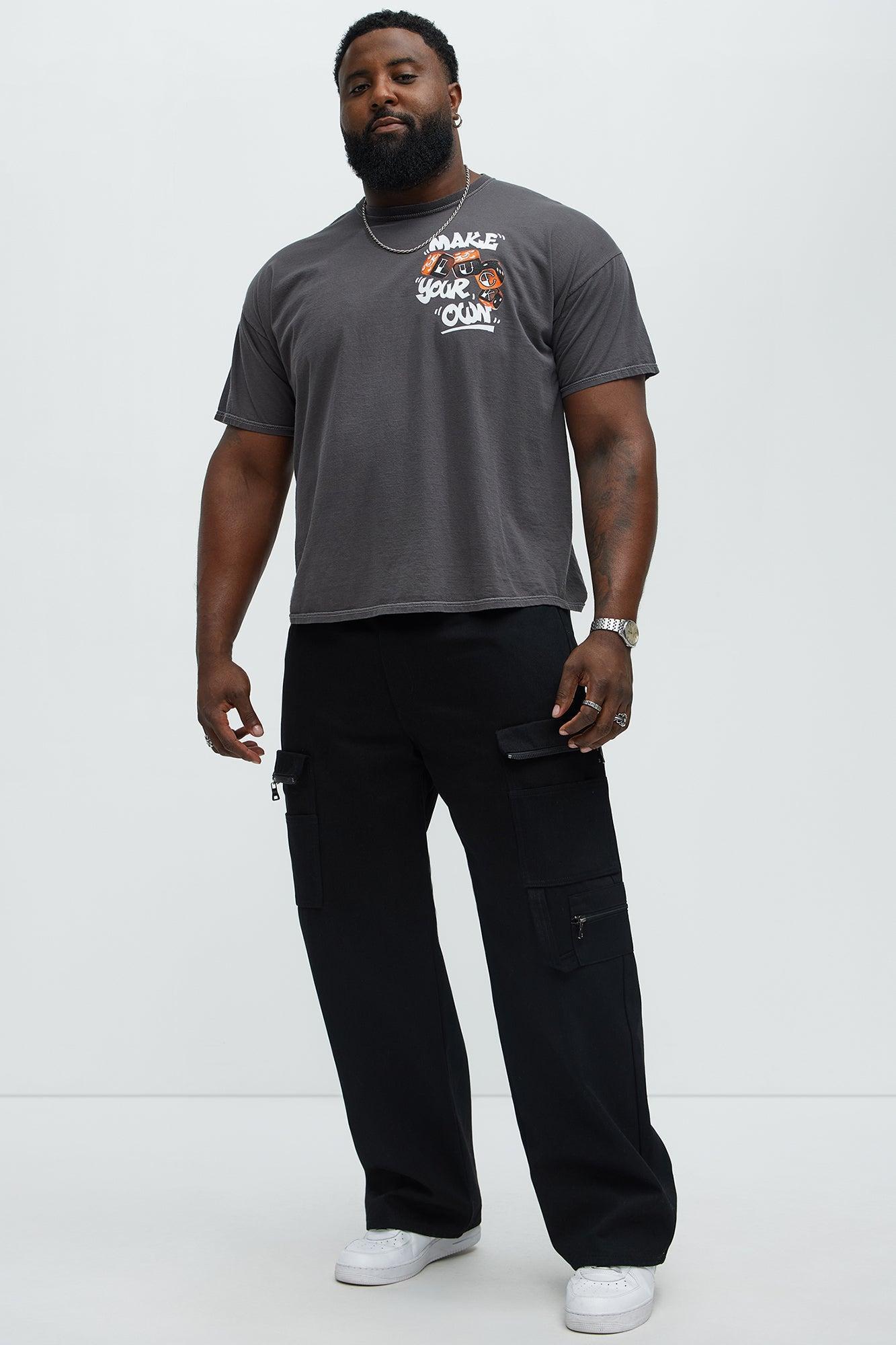 Make Your Own Luck Short Sleeve Tee - Charcoal Product Image