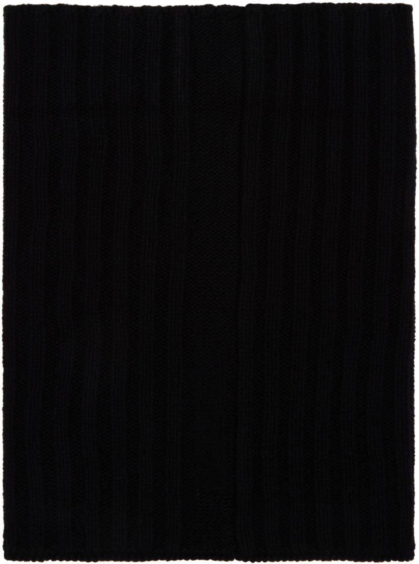 RICK OWENS Black Porterville Tube Scarf In 09 Black Product Image