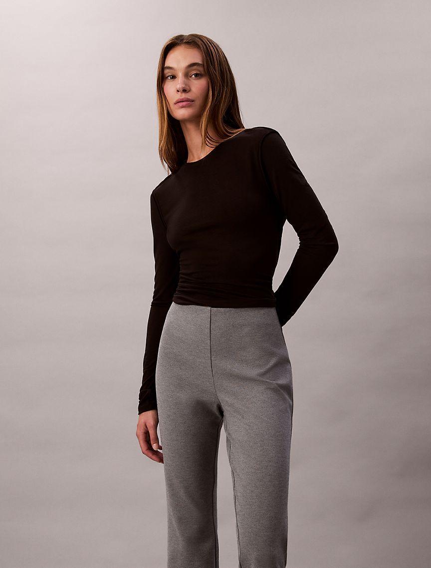 Ponte Slim Flared Pants Product Image