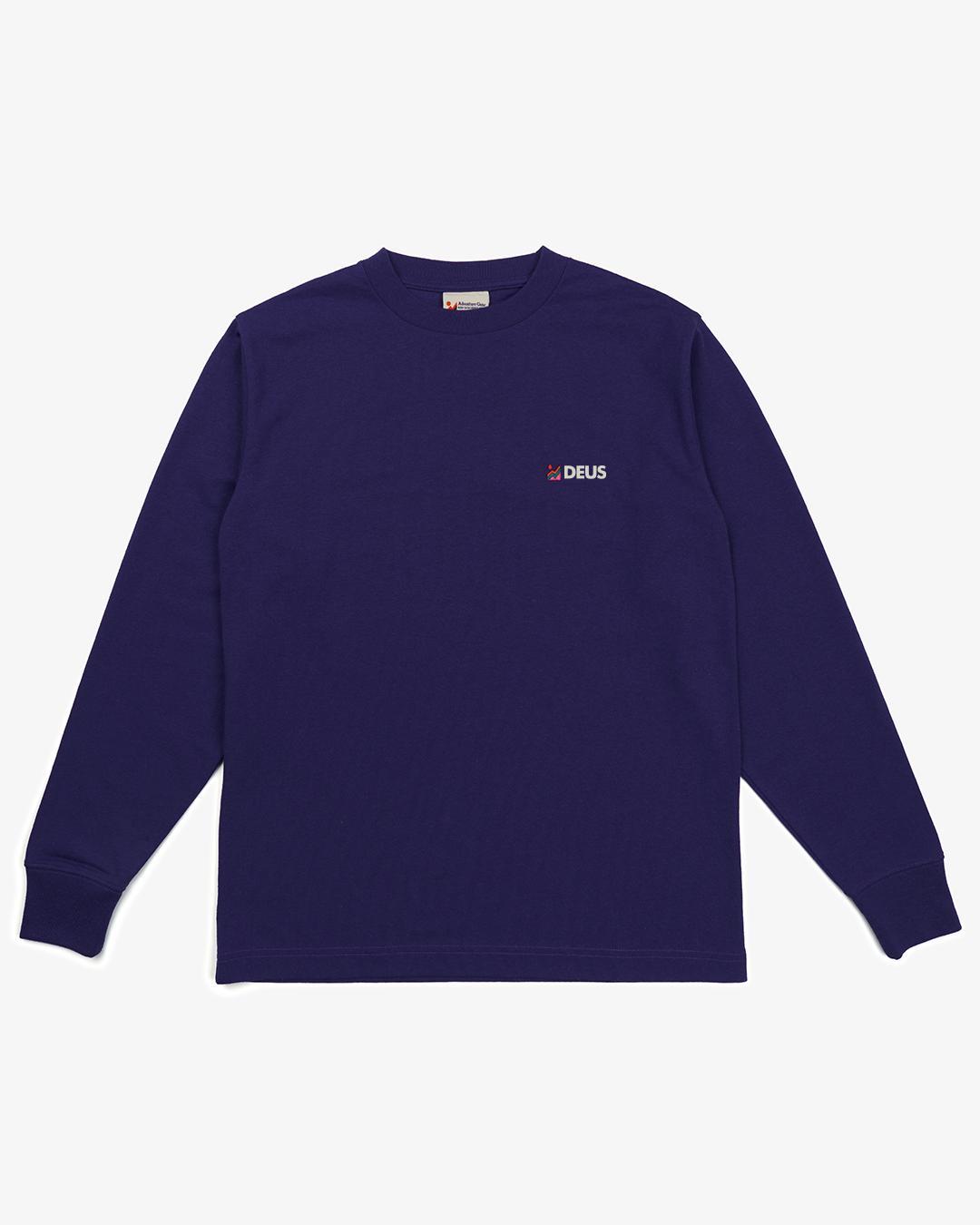 Foxtrot Long Sleeve Tee - Deep Blue Product Image