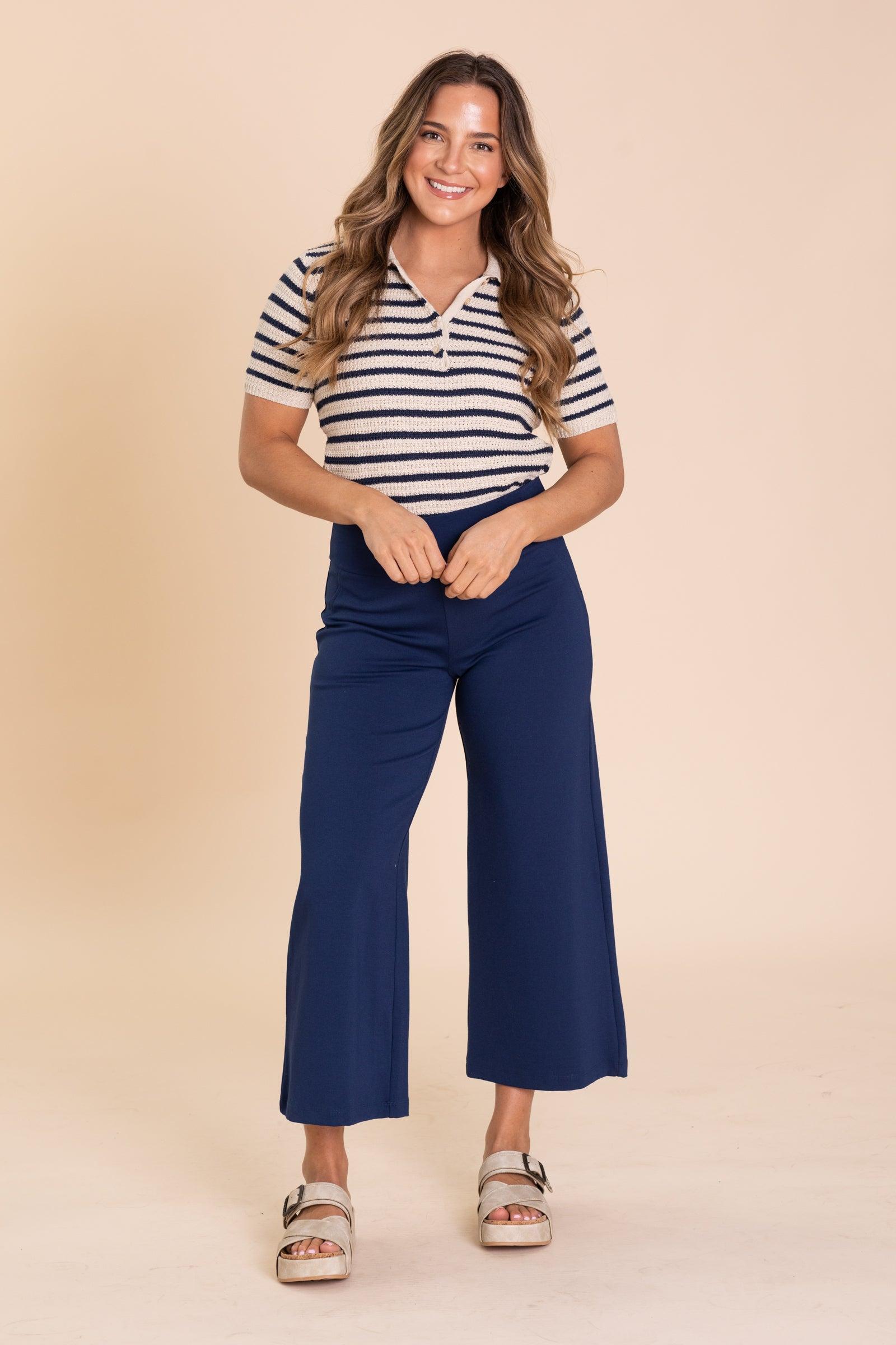 The Magic Cropped Wide Leg Pant Product Image