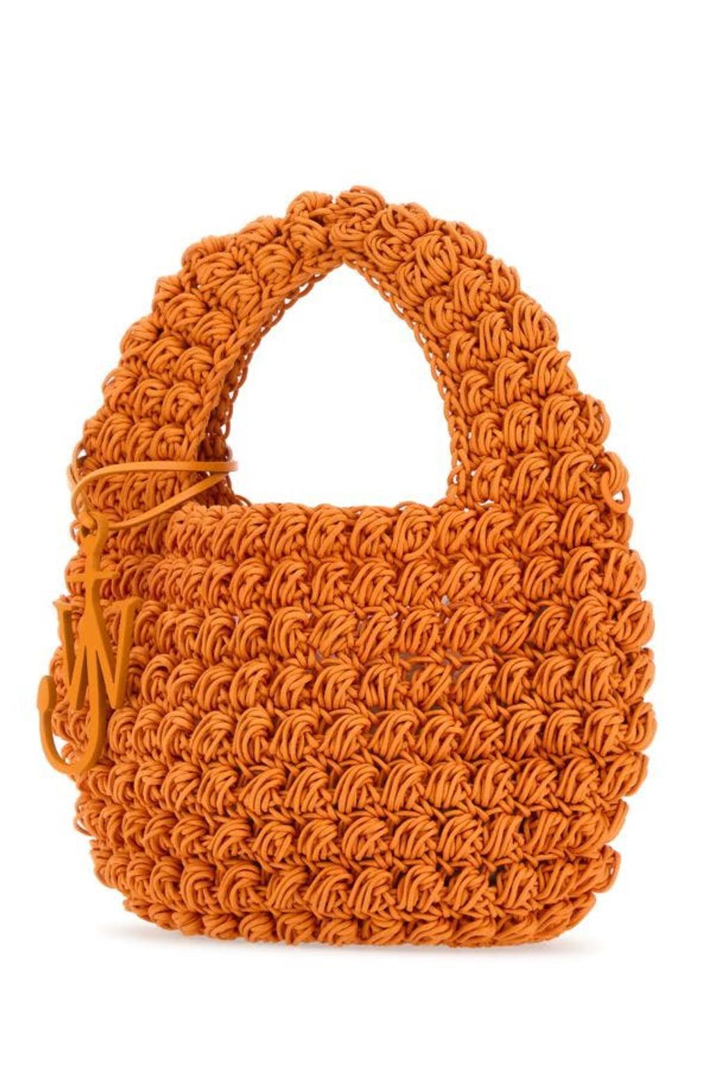 JW ANDERSON Woman Orange Knit Popcorn Handbag Product Image