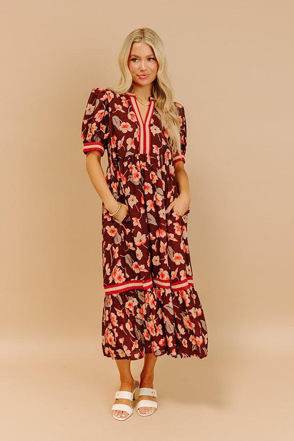 Harvest Blossom Floral Midi Dress Product Image