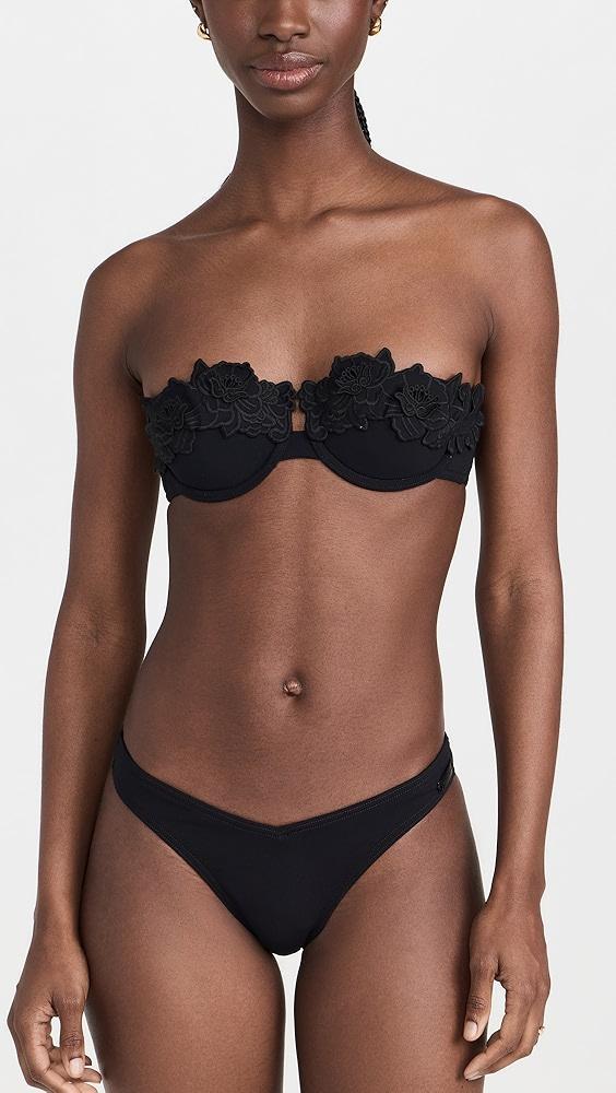 Zimmermann Halliday Embroidery Bra Swim Top | Shopbop Product Image