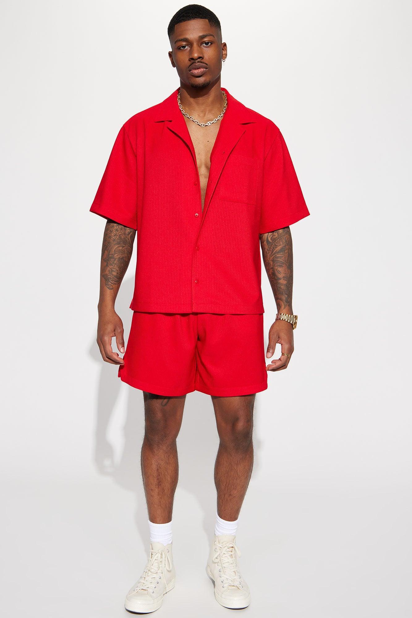 Show Up Basketball Short - Red Product Image