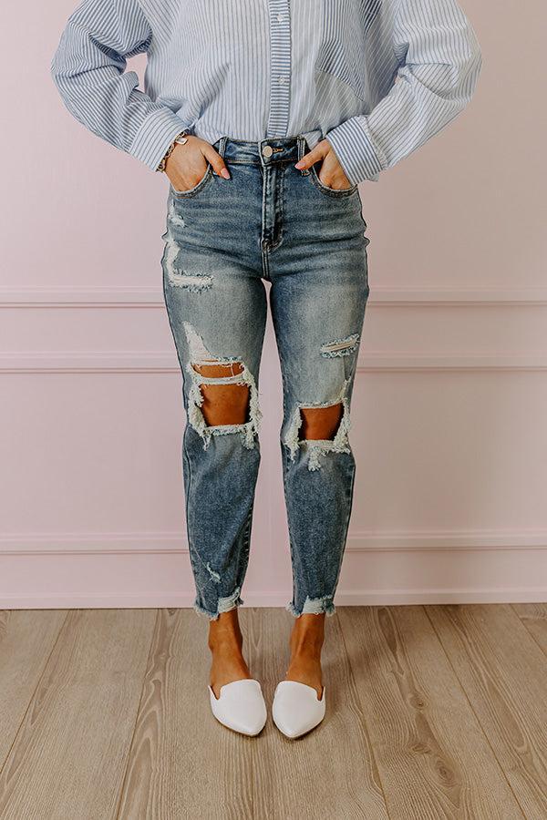 Risen The Maya High Waist Distressed Jean Product Image