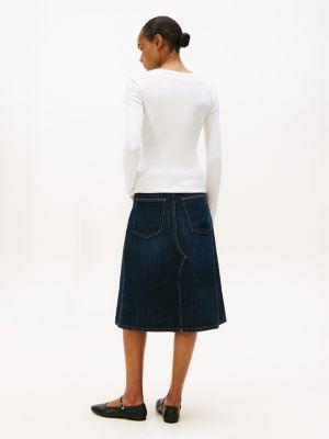 Gold-Button Scoop Neck Henley Product Image