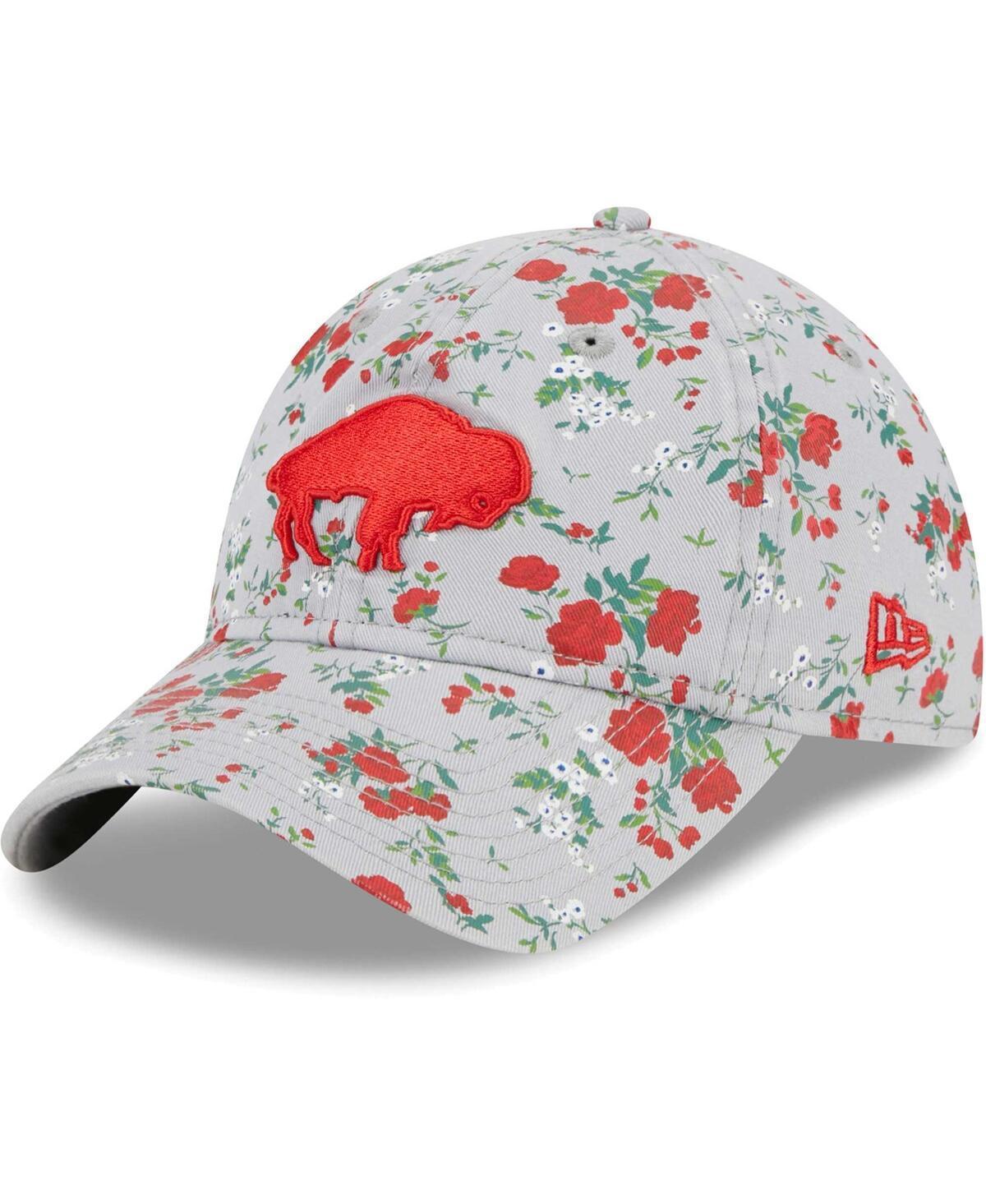 Womens New Era Gray Buffalo Bills Bouquet 9TWENTY Adjustable Hat Product Image