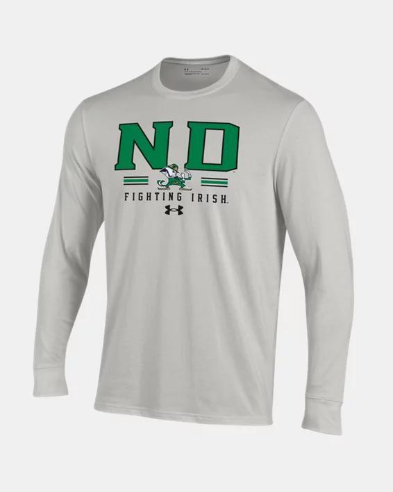 Mens UA Performance Cotton Collegiate Long Sleeve Product Image