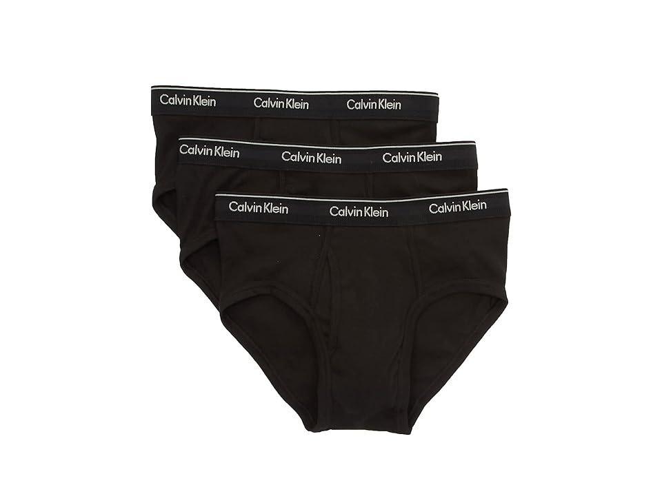 Men's Calvin Klein 3-Pack Cotton Classic Briefs, Size: Small, Black Product Image