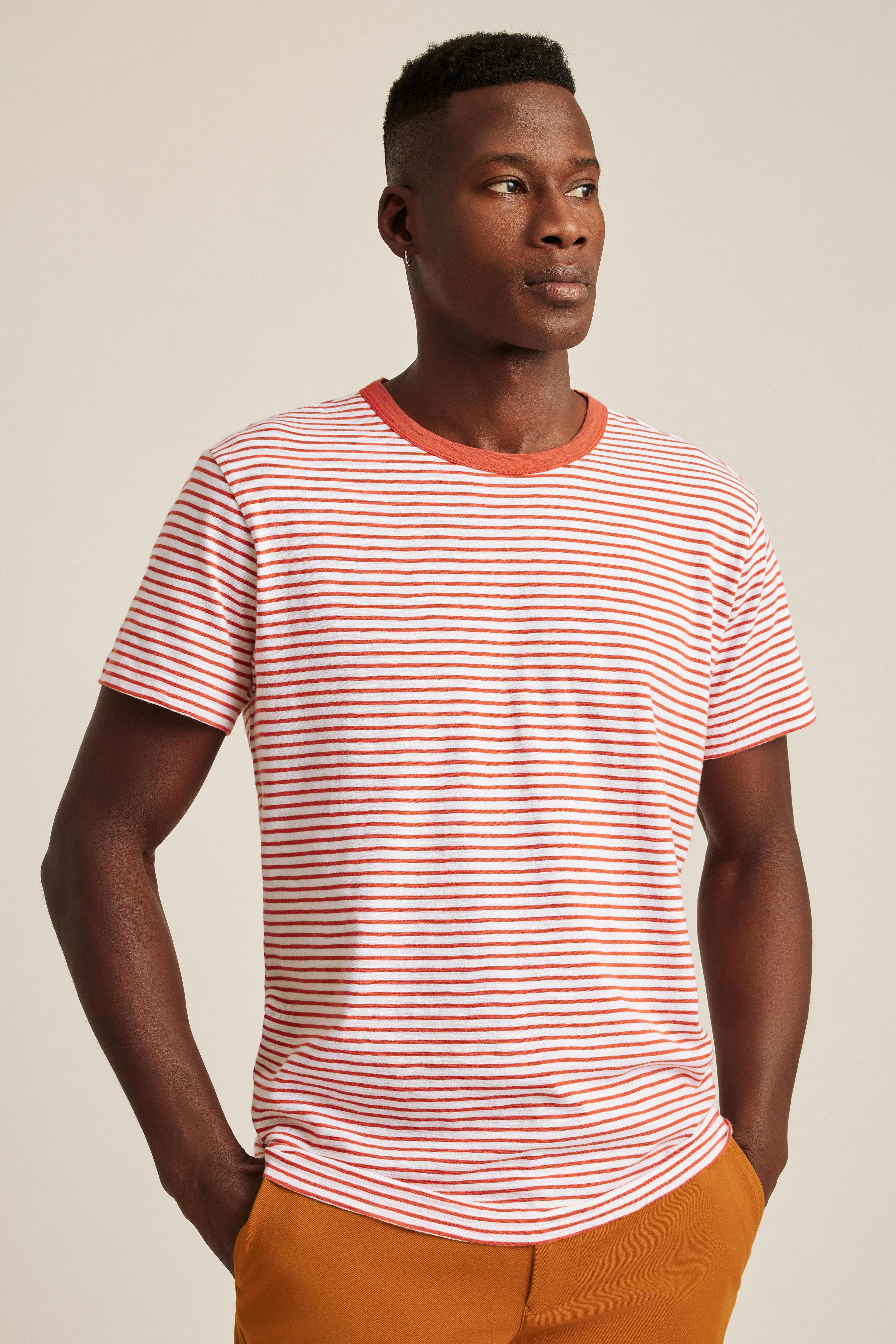 Striped Slub Tee Product Image