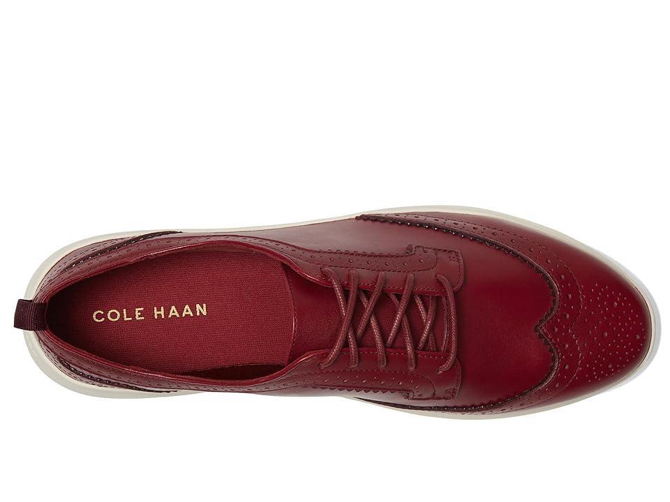 Cole Haan Zerogrand Meritt Wing Tip Oxford (Black Cherry/Ivory) Women's Flat Shoes Product Image