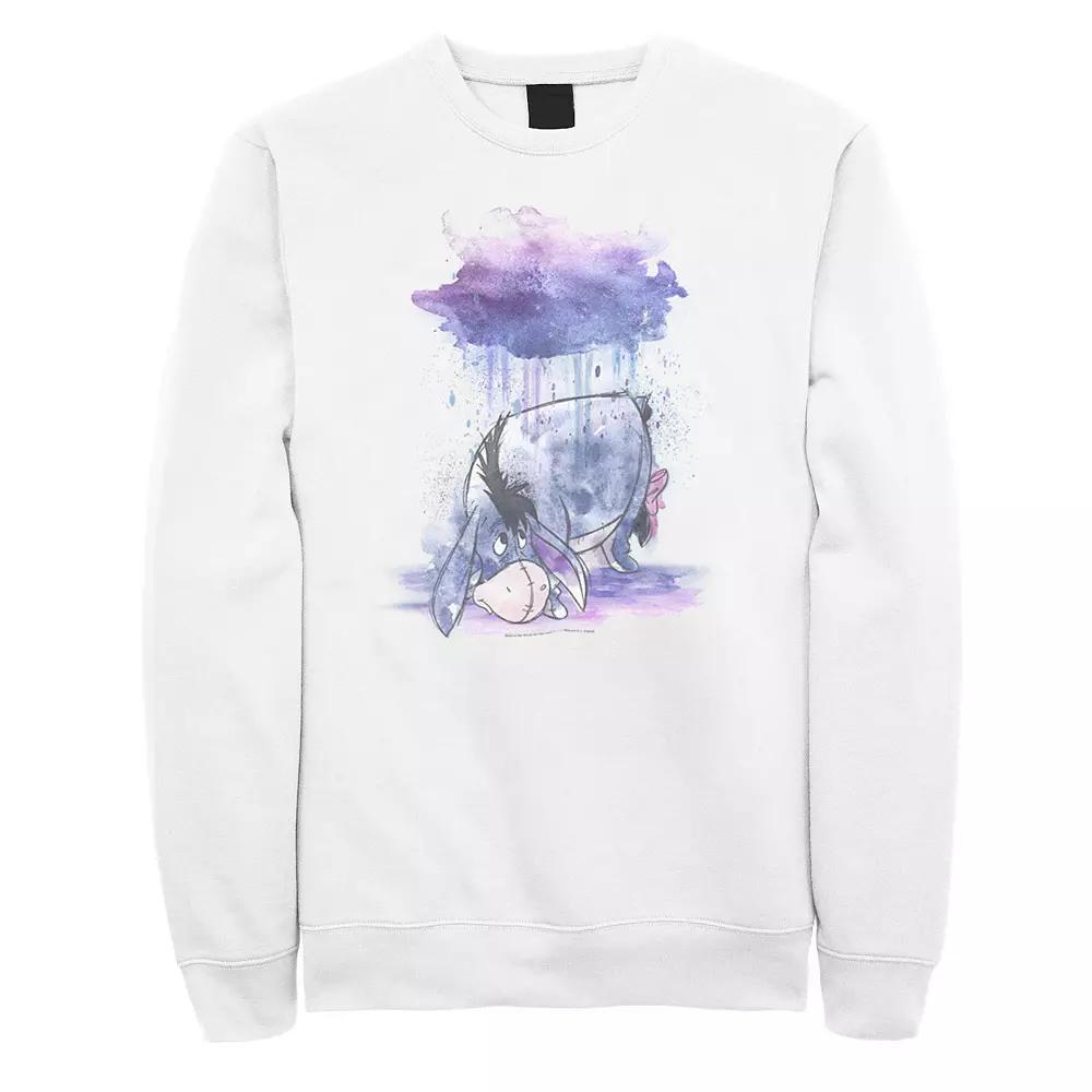 Disney's Winnie The Pooh Eeyore Watercolor Rain Cloud Men's Sweatshirt,  Product Image