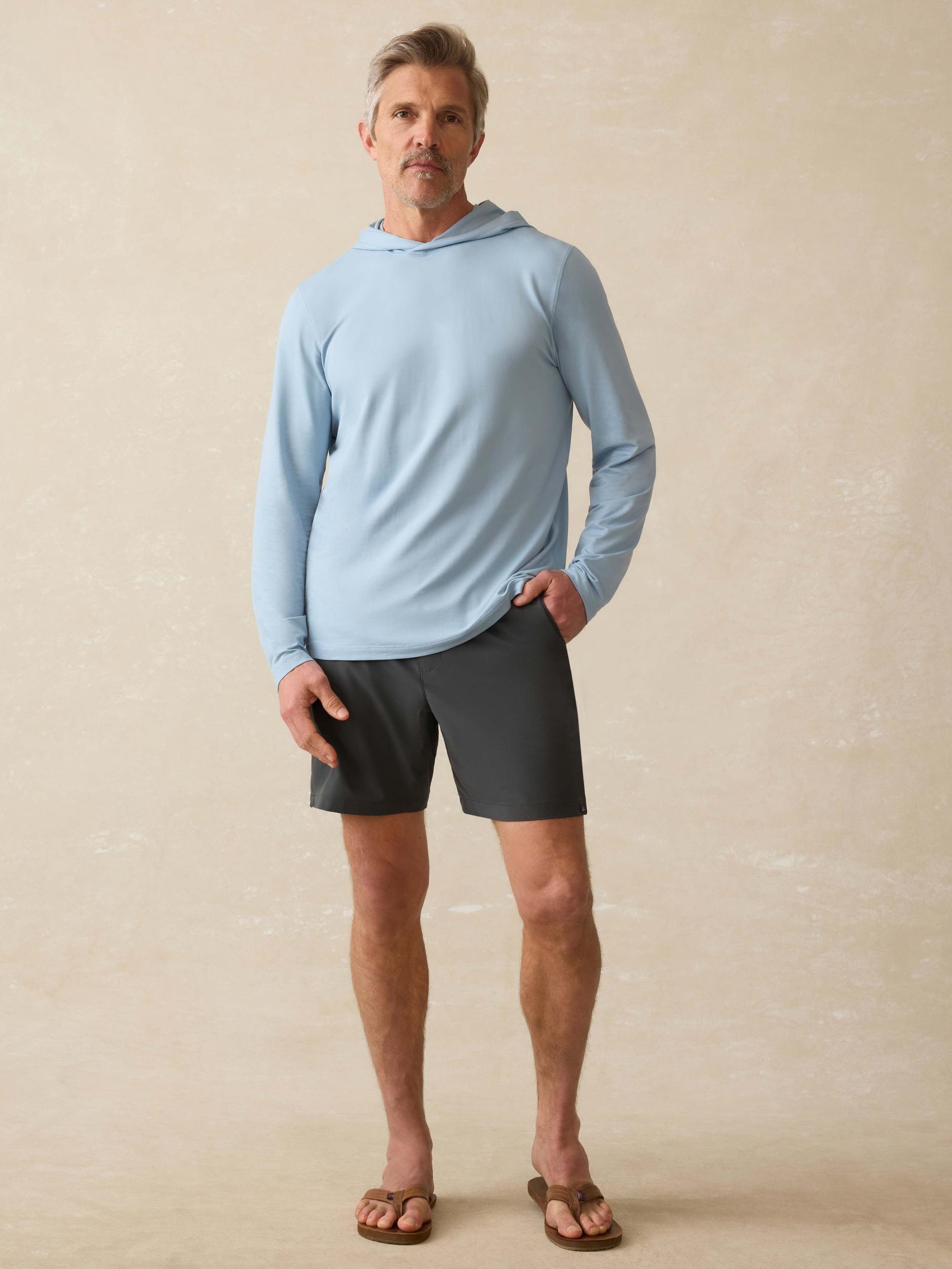 Shorelite UPF Hoodie - Blue Breeze Male Product Image