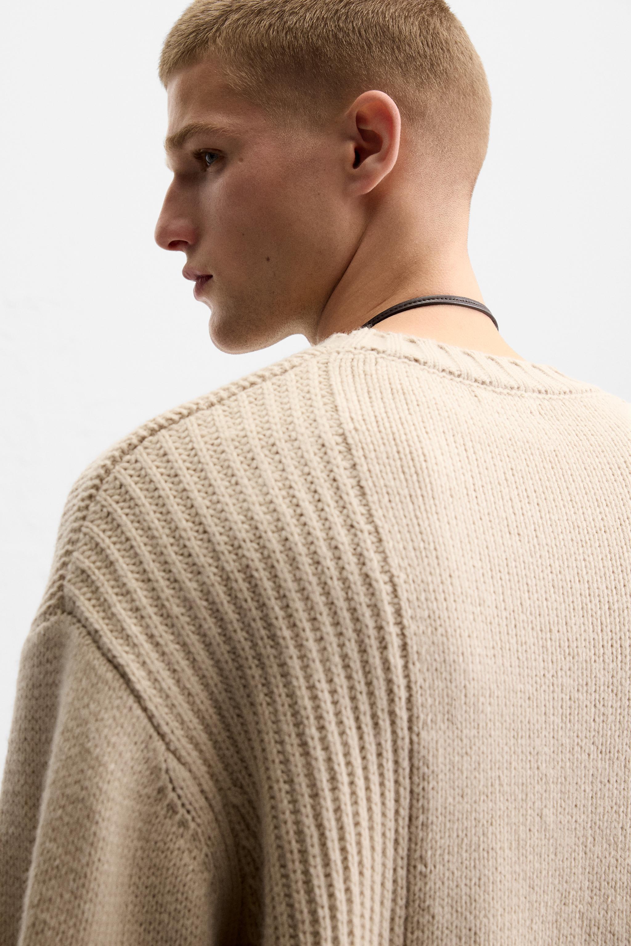 COMBINED TEXTURES SWEATER Product Image