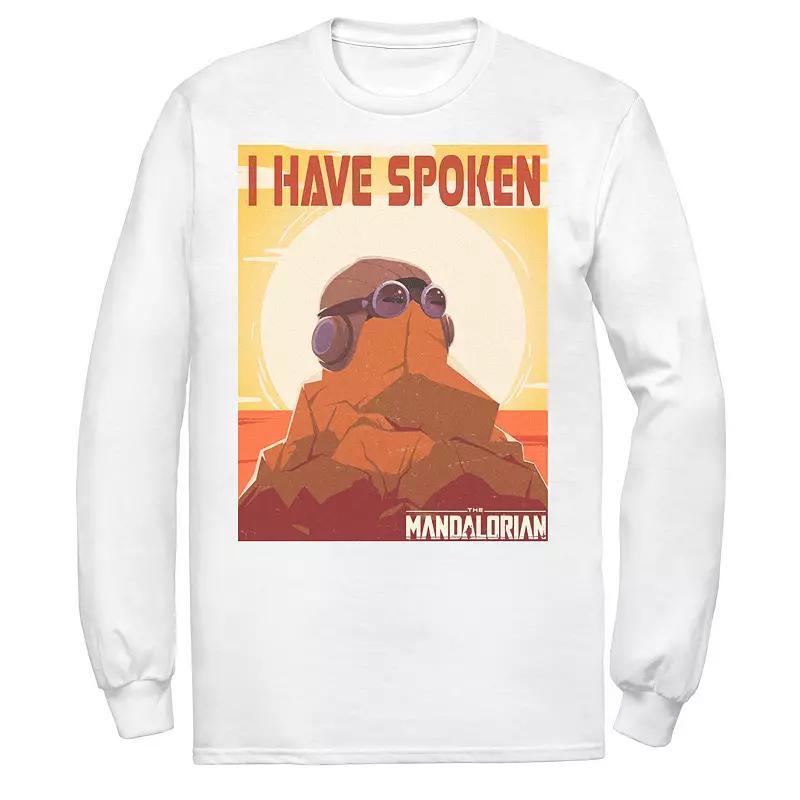 Men's Star Wars The Mandalorian I Have Spoken Poster Tee, Size: 3XL, White Product Image