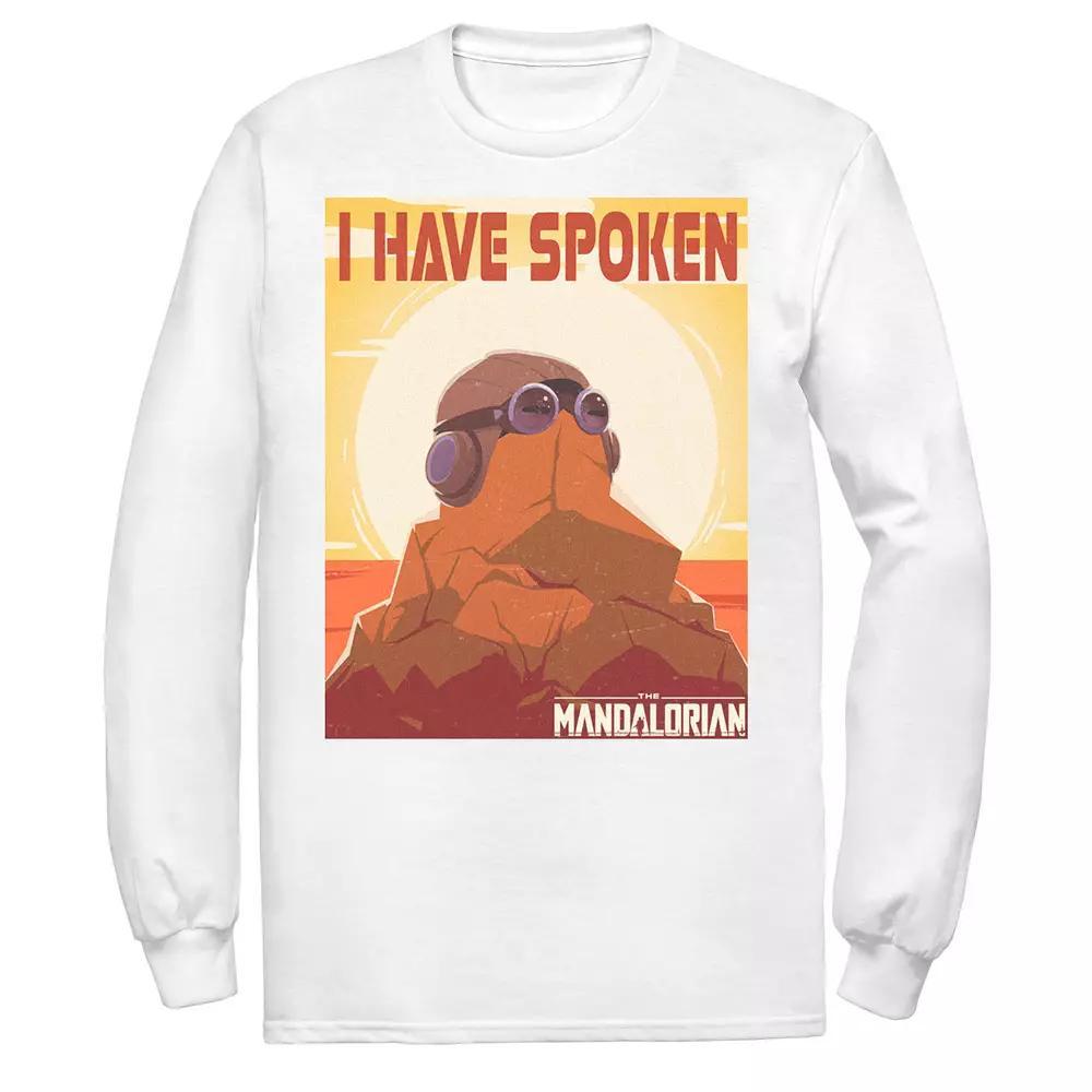 Men's Star Wars The Mandalorian I Have Spoken Poster Tee, Size: XL, White Product Image