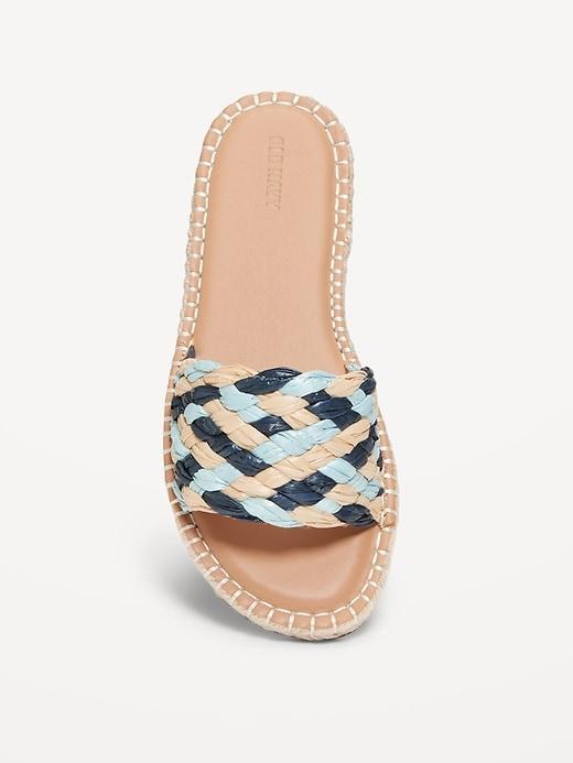 Raffia Espadrille Slide Sandal Product Image