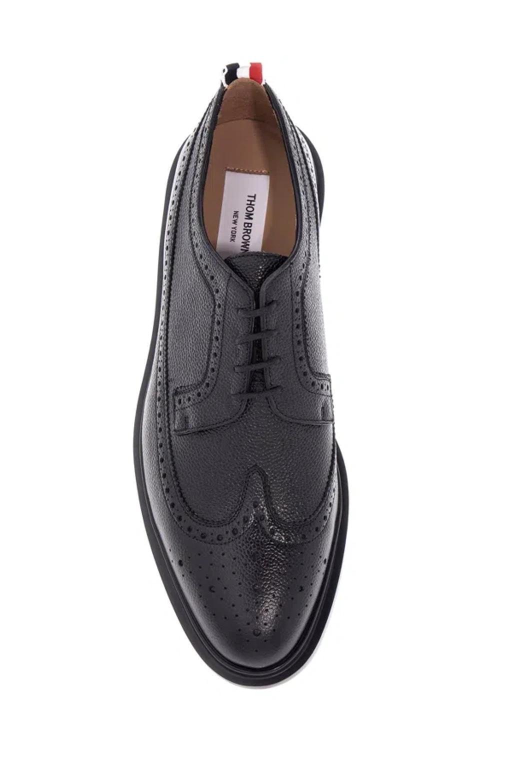 THOM BROWNE Longwing Brogues 10 In  Black Product Image